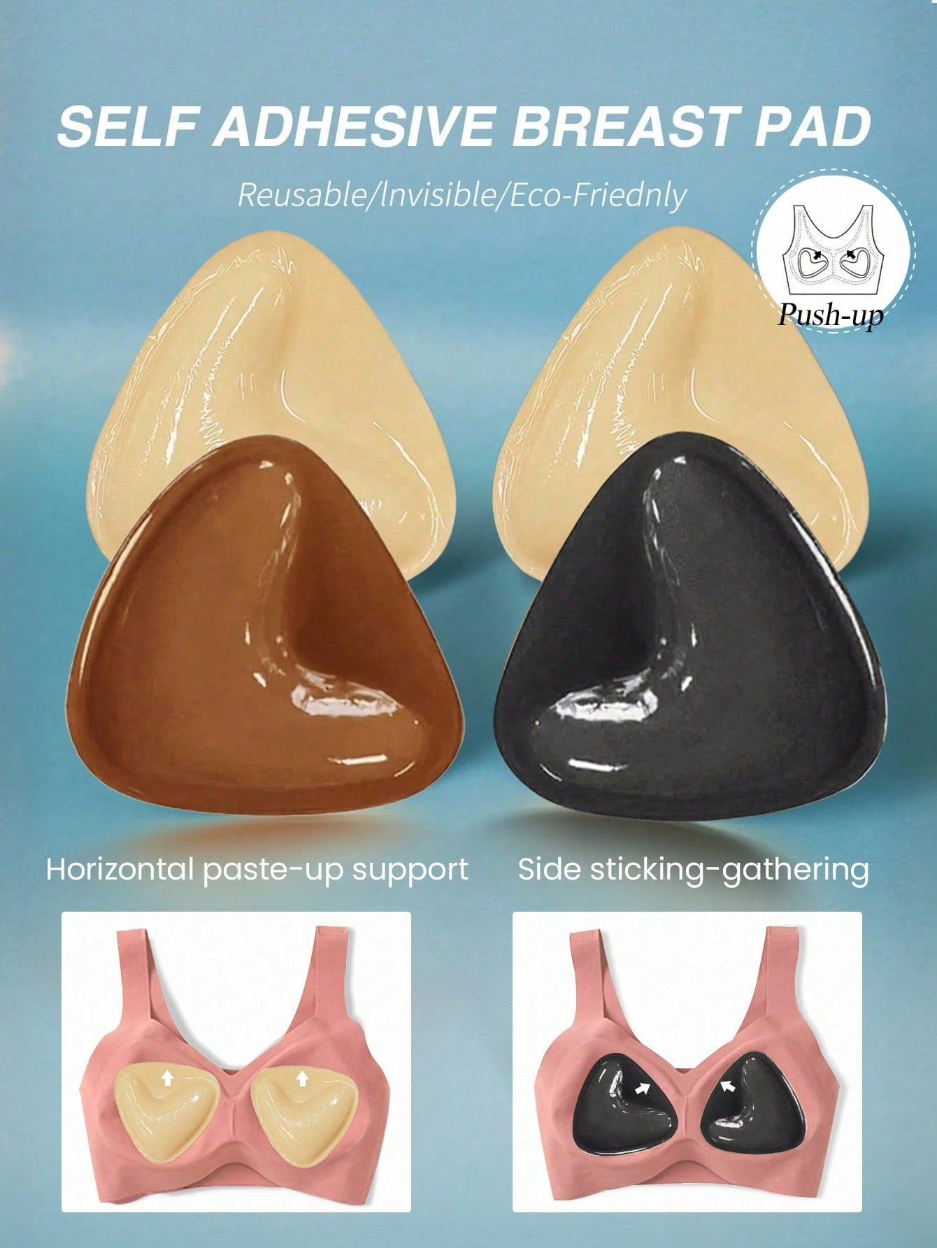 Strapless Bra Adhesive - 2 adet Yeniden Kullanılabilir Çift Taraflı