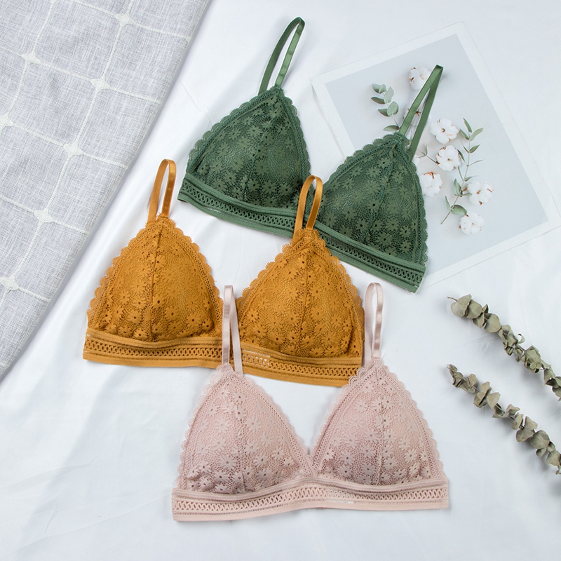 Seksi Çiçek Dantel Sutyen Üst  - Lace Bralette Set incelemesi ve fiyatı